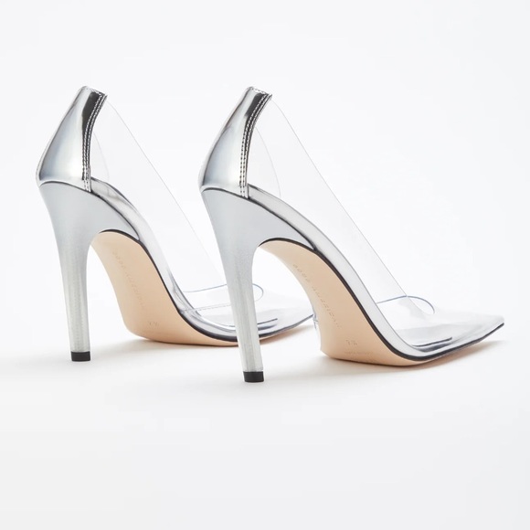 Good American silver lucite heels - Picture 2 of 8